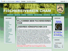 Tablet Screenshot of fischereiverein-cham.de
